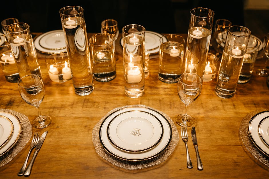 Lenox Opal Innocence bone china place setting with platinum band detail