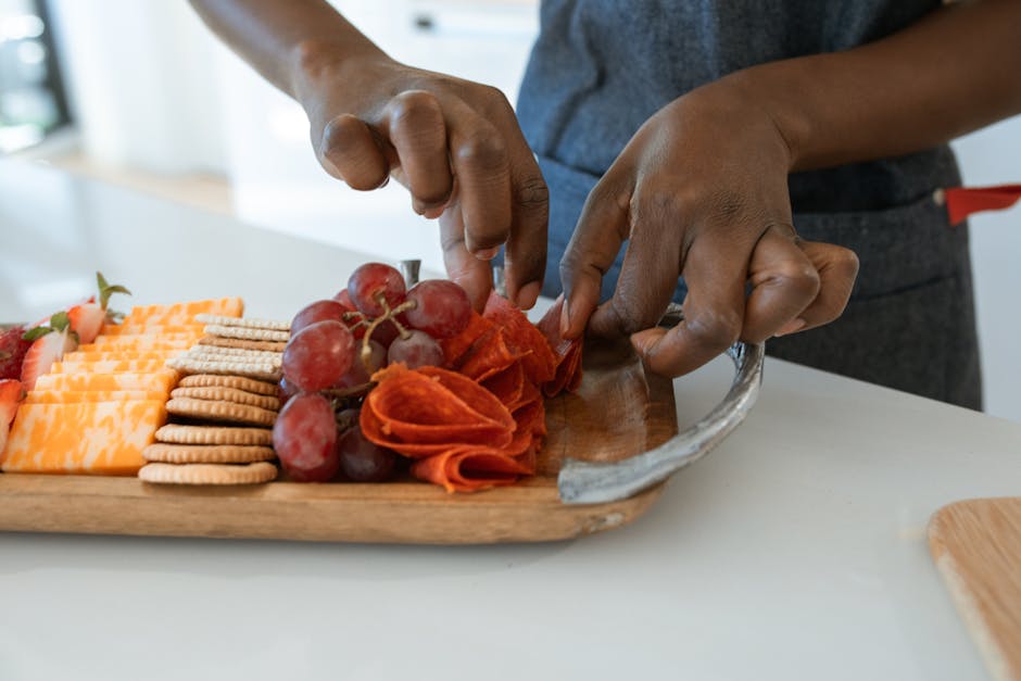 White oval ceramic serving platter on a neutral table