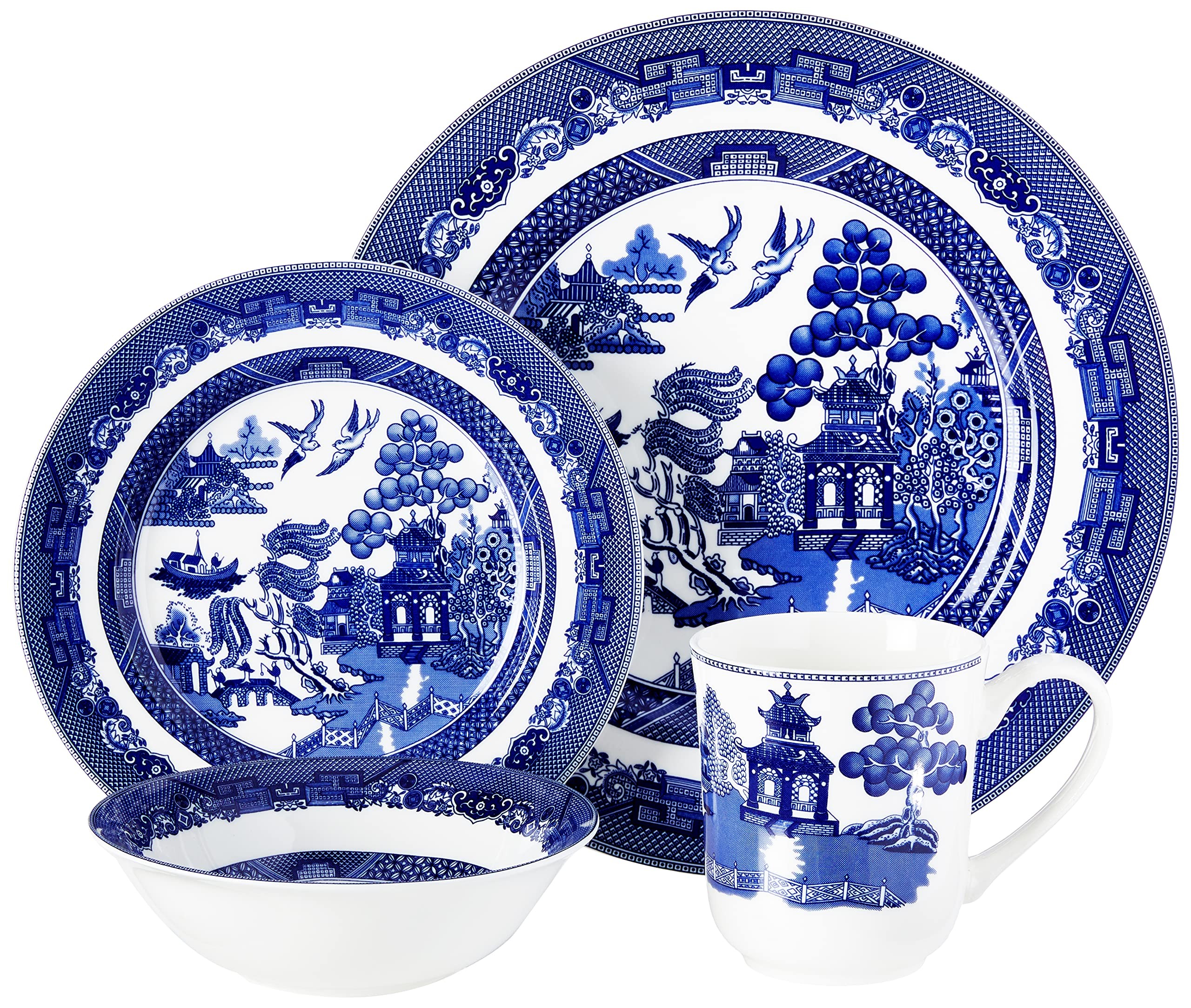Johnson Brothers Willow Blue 4-Piece Place Setting