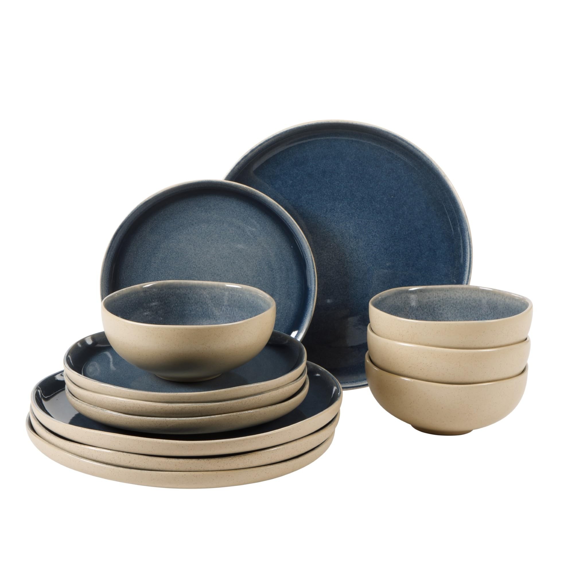 Gibson Elite Manila Bay 12-Piece Stoneware Dinnerware Set