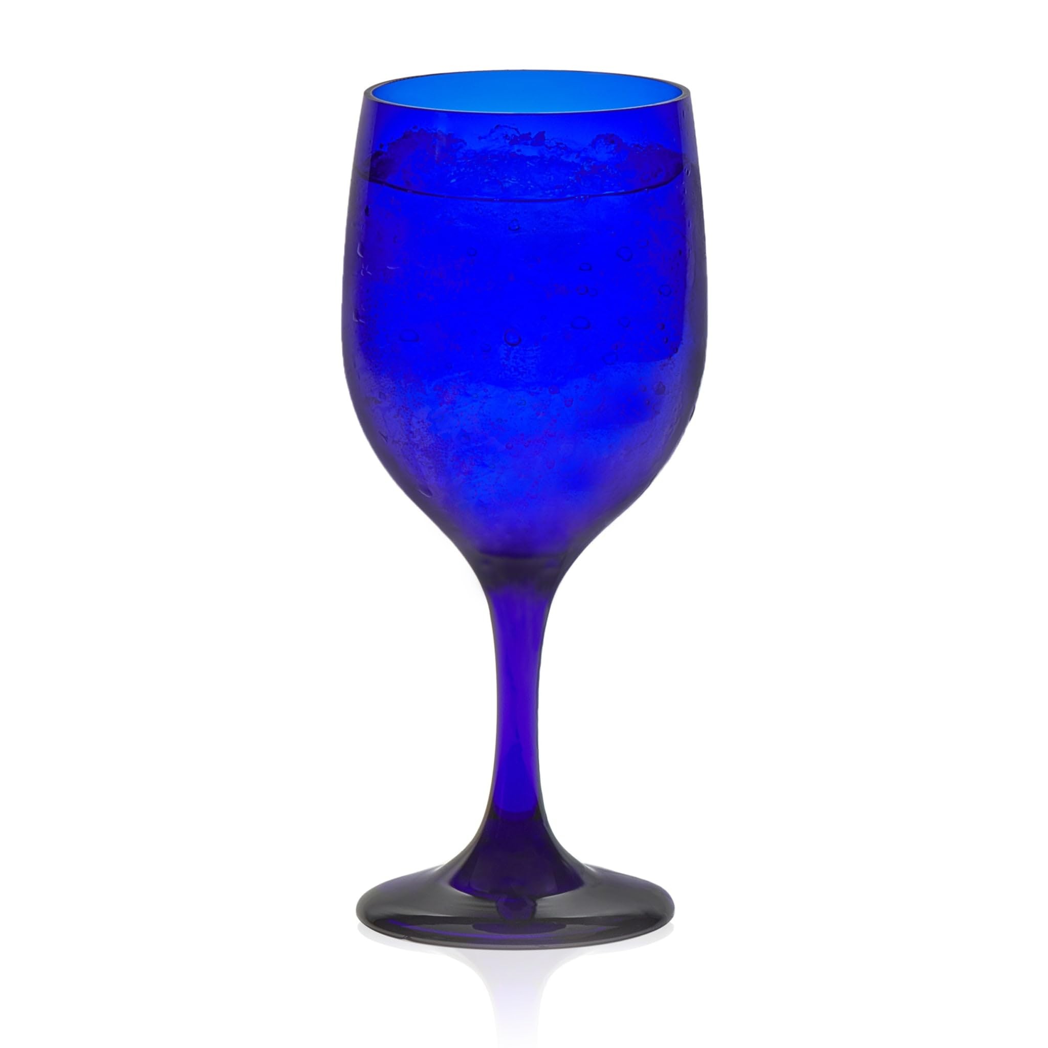 Cobalt Blue Wine Glasses (Set of 4)