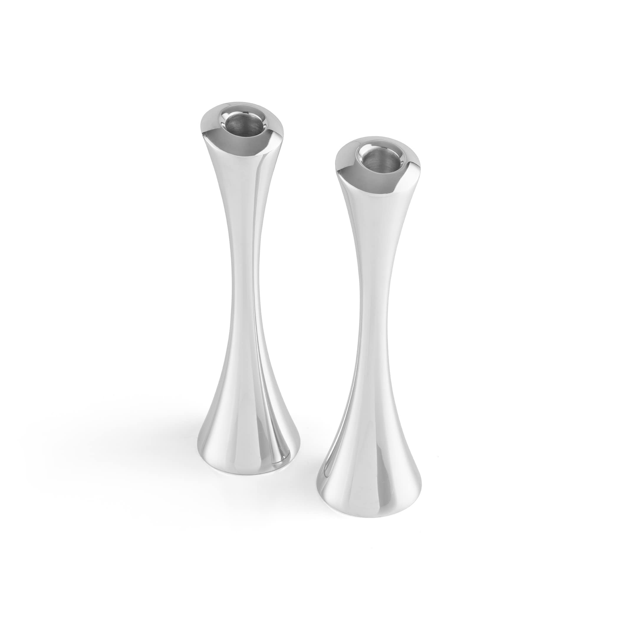 Nambe Aquila Candlestick Holders 2-Pc Set