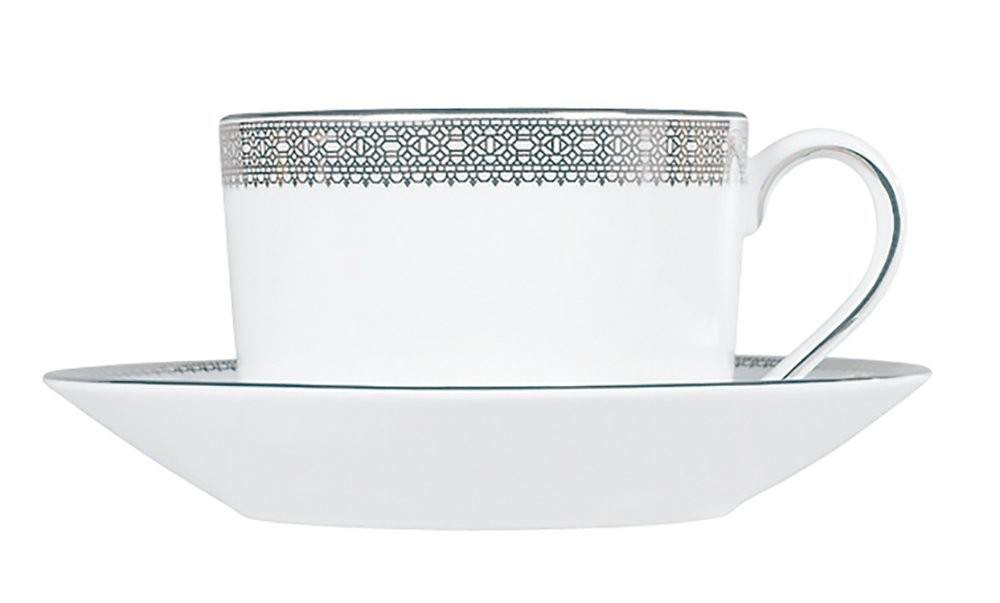 Wedgwood Vera Wang Lace Bone China Teacup and Saucer